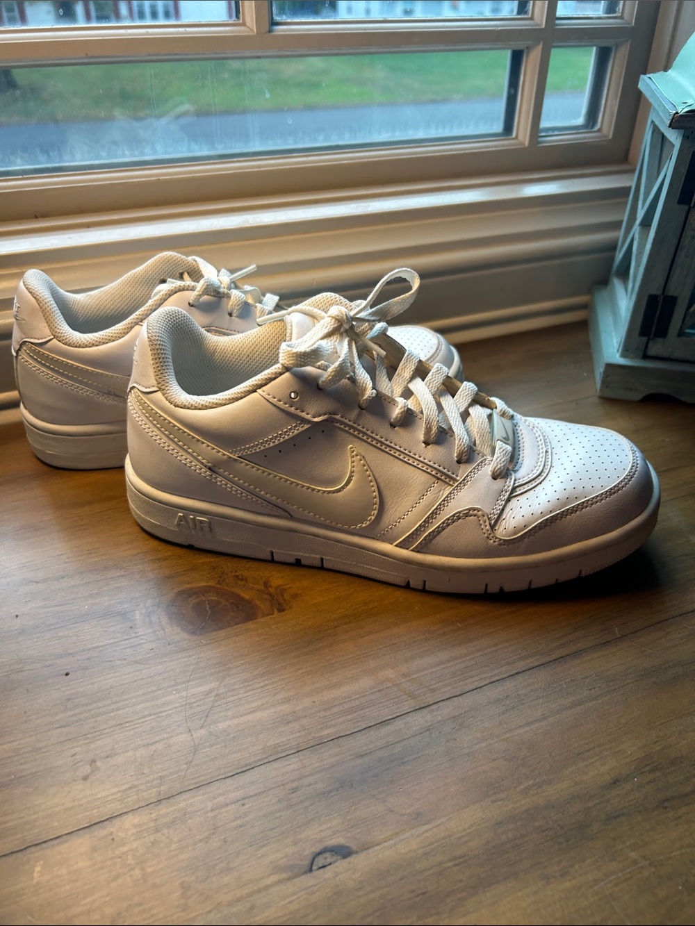 Nike Woman’s White Low-Top Sneakers with Cushioned Sole